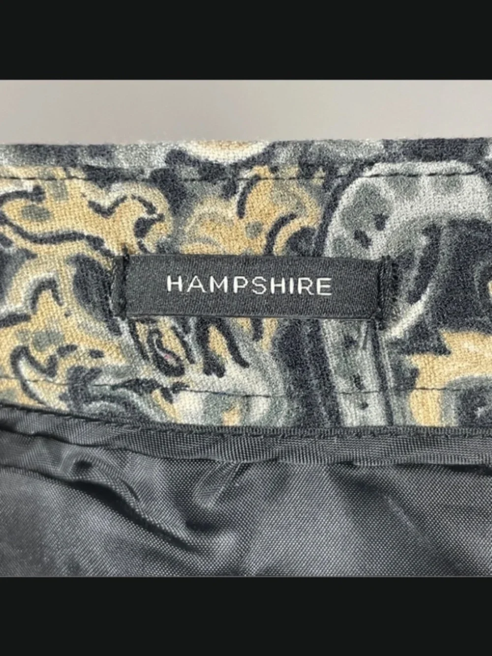 NEW Talbots Pants Womens 6 petite black tan floral paisley Hampshire straight
